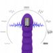 Силиконовый ребристый вибратор фиолетового цвета 16*3.3 см
