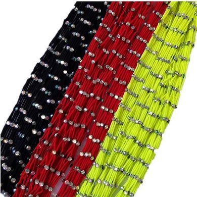 Чорні панчохи у велику сітку зі стразами