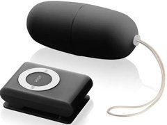 Віброяйце (вагінальний тренажер) чорного кольору з пультом ДУ