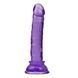 Фіолетовий фалоімітатор We Love Velvet Touch з присоскою 12*2.2 cm
