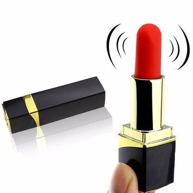 Міні-вібратор. Імітація помади (чорний, USB)