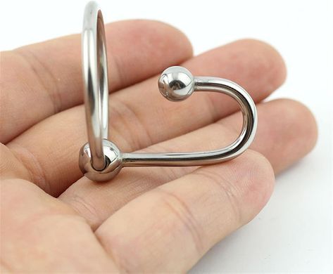 Кольцо с уретральной вставкой из нержавеющей стали Open Ring &oslash; 30 мм