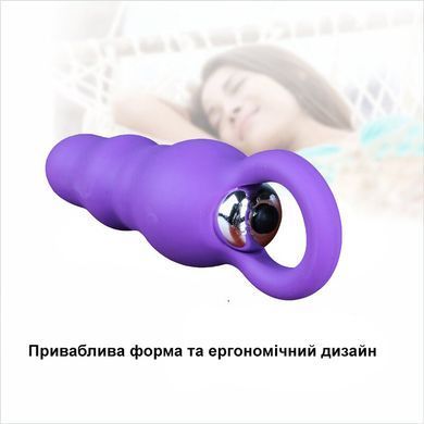 Анальная вибрирующая пробка с кольцом